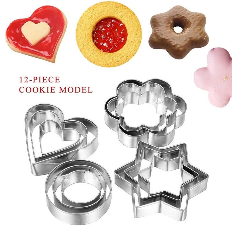 24 PIECES COOKIES CUTTER SET