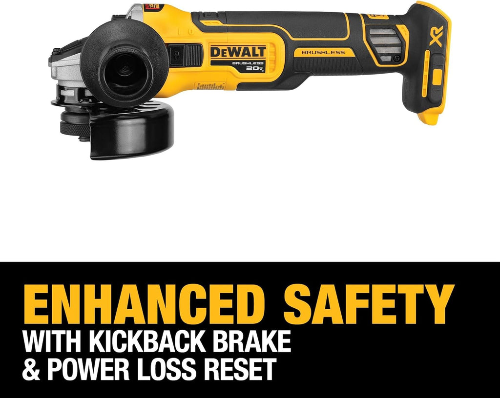 DEWALT DCG405 125mm flat head angle grinder bare machine tool cutting machine 18V lithium battery brushless tools