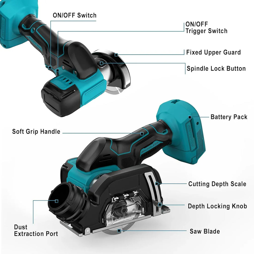 Makita 3 Inch Cordless Angle Grinder