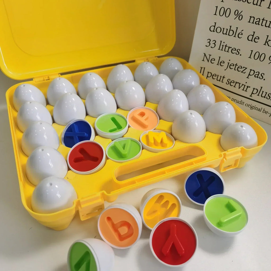 26 PIECES SET OF COLORFUL MATCHING EGGS FOR KIDS